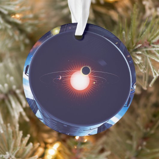 Hubble-Weltraumteleskop-Poster. Ornament (Baum)