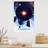 Hubble-Weltraumteleskop-Poster. Poster (Küche)