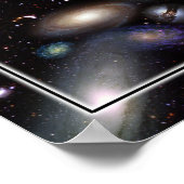 Hubbles Law Galaxy Poster (Ecke)