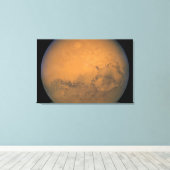 Hubbles Nahe Sicht der Mars Leinwanddruck (Insitu (Holzboden))