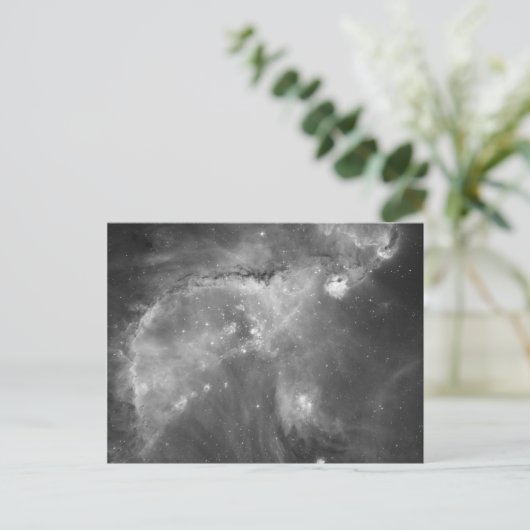 Hubbles Schwarz-Weiß-Ansicht des Universums Postkarte (Stehend Vorderseite)