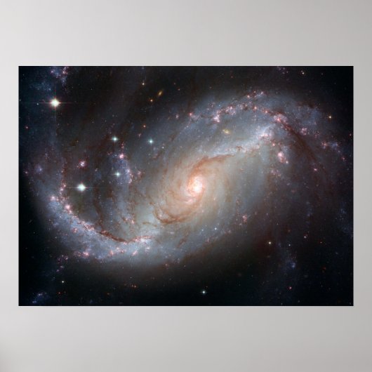 Hubbles Sicht auf die Barred Spiral Galaxy NGC 167 Poster (Vorne)