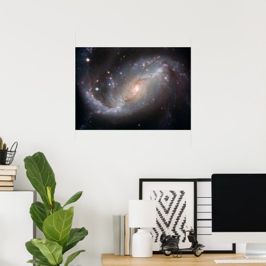Hubbles Sicht auf die Barred Spiral Galaxy NGC 167 Poster (Heimbüro)