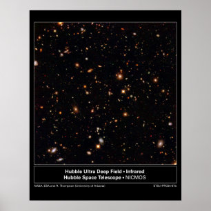 HubbleUltraDeepFieldInfrared-2004-07b Poster