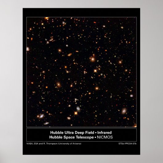 HubbleUltraDeepFieldInfrared-2004-07b Poster (Vorne)
