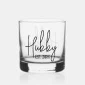 Hubby Alkohol trinken Glas Geburtstagsgeschenk für (Rückseite)