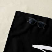 Hubby Black and White New Groom Strandtuch (Beispiel)