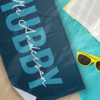 Hubby Blue Monogram Honeymoon
