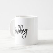 Hubby Brush Typografy Tasse (Vorderseite Links)