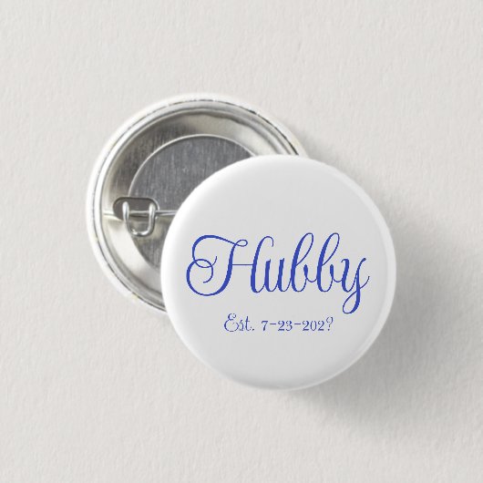 Hubby Button (Vorne & Hinten)