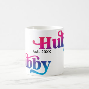 Hubby Couple Wedding Anniversary Custom Color Kaffeetasse