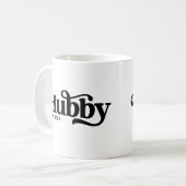 Hubby Couple Wedding Anniversary Custom Retro Kaffeetasse (Vorderseite Links)