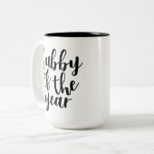 Hubby des Jahres Zweifarbige Tasse (Vorderseite Links)
