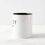 Hubby Est 2022 als Junggeselinnen-Abschied Zweifarbige Tasse (Mittel)