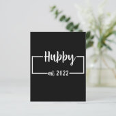 Hubby Est 2022 wird Hochzeitsfeier (Stehend Vorderseite)