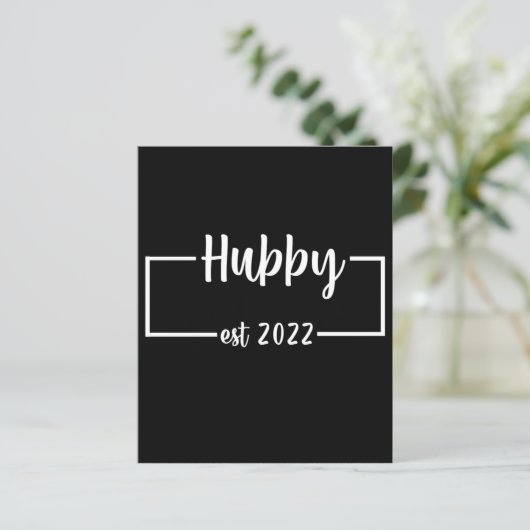 Hubby Est 2022 wird Hochzeitsfeier (Stehend Vorderseite)