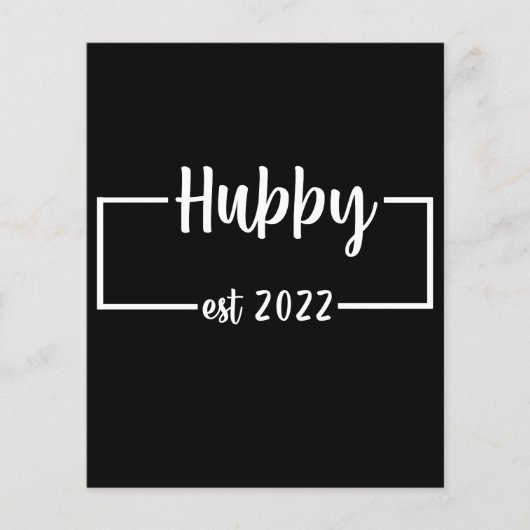 Hubby Est 2022 wird Hochzeitsfeier (Vorderseite)