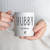 Hubby Est 2024 Ankündigung zur Hochzeit Kaffeetasse