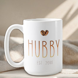 Hubby Est Coffee Mug Love Is Brewing Wedding Gift Kaffeetasse