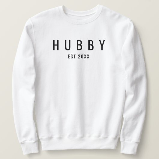 Hubby Est Verlobte Wedding Verlobung Geschenk für Sweatshirt (Design vorne)