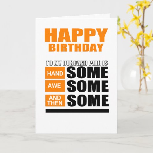 Hubby-Geburtstag Karte (Gelbe Blume)