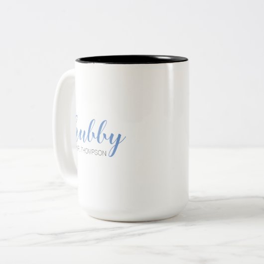 Hubby-Herr Zweifarbige Tasse (Vorderseite Links)