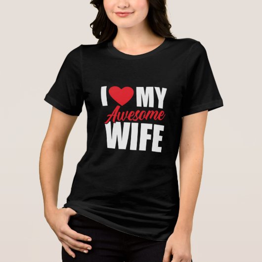 Hubby Hilarity: Shirts für Ehefrauen, die Liebe (Vorderseite)