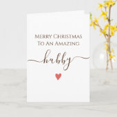 Hubby Merry Chirstmas Card Karte (Gelbe Blume)