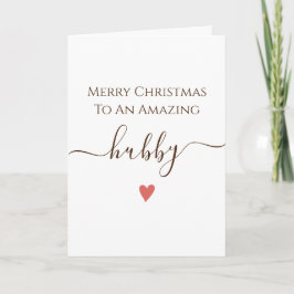 Hubby Merry Chirstmas Card Karte