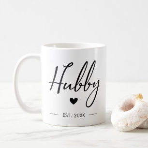 Hubby Modern Typografie Husband Mr. Wedding Seine Kaffeetasse