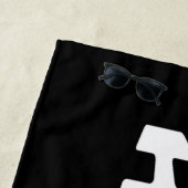 Hubby Newlywed Groom Black & White Strandtuch (Beispiel)