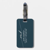 Hubby| Personalisierte Flitterwochen Gepäckanhänger (Rückseite vertikal)