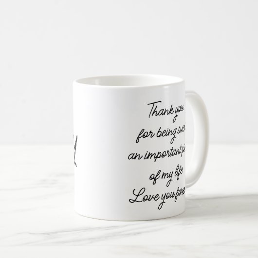Hubby Personalisierte Verlobung Geschenk für seine Kaffeetasse (VorderseiteRechts)