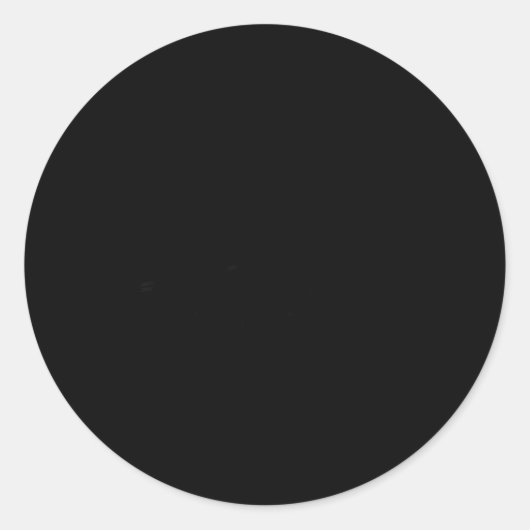 Hubby  runder aufkleber (Vorderseite)