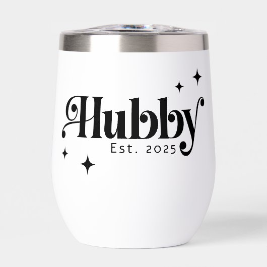 Hubby-Schriftart aller Farben, elegant Retro-Stars (Vorderseite)