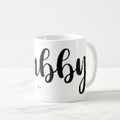 Hubby-Skript-Rosa-Herz Kaffeetasse (VorderseiteRechts)