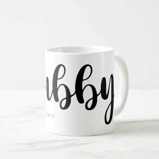 Hubby-Skript-Rosa-Herz Kaffeetasse (VorderseiteRechts)