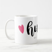 Hubby-Skript-Rosa-Herz Kaffeetasse (Links)