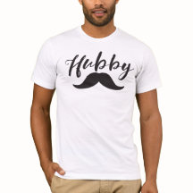 Hubby-T - Shirt (mit Mustache)