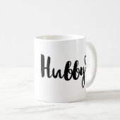 Hubby-Tasse, Ehemanngeschenk, personalisierte Kaffeetasse (VorderseiteRechts)