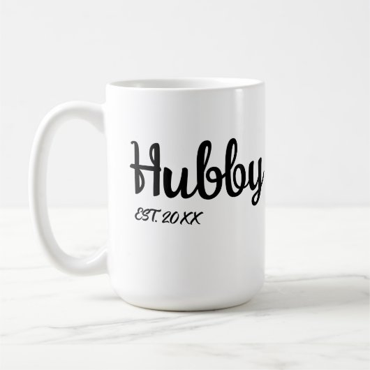 Hubby Wedding-Jubiläum wünscht Ehemann Kaffeetasse (Links)
