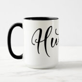 Hubby Wedding Tasse mit Schwarz Interieur (Links)