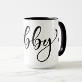 Hubby Wedding Tasse mit Schwarz Interieur (VorderseiteRechts)