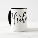 Hubby Wedding Tasse mit Schwarz Interieur<br><div class="desc">Hochzeit Tasse für Groom. Hubby Tasse mit schwarzem Interieur.</div>