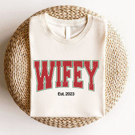 Hubby Wifey Christmas Bridal Wedding Verlobung T-Shirt