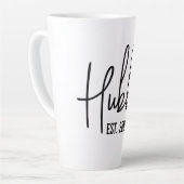 Hubby & Wifey kundenspezifisch im Jahr vergangener Milchtasse (Linke Ecke)