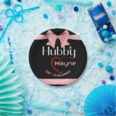 Hubby Wifey Wedding Anniversary Party Pappteller (Party)