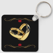 Hubby Wifey Wedding-Jubiläumsgeschenk Schlüsselanhänger (Rückseite)