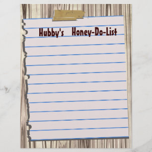 Hubbys Honey-Do-List-Briefkäfig-Stationerie