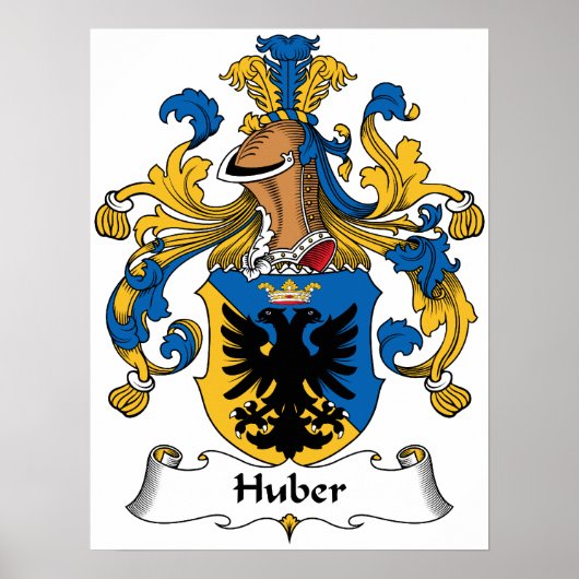 Huber Familienwappen Poster (Vorne)